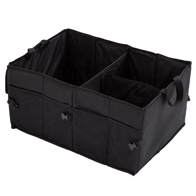 Hot Sale Black Opp Bag Storage Bags Foldable Rectangle Multifunctional Boot Foldable Storage Box For Car Trunk Organizer