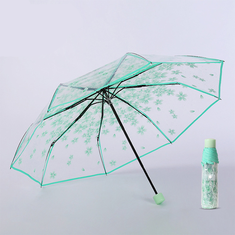 custom logo wholesale 2022 new design kids umbrella one piece transparent umbrella clear