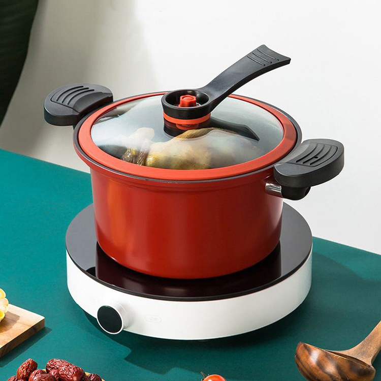 Best-Selling New Vacuum Induction Cooker Pressure Cooker Stew Pot Non-Stick Cooker Suitable Micro-Pressure Soup Pot