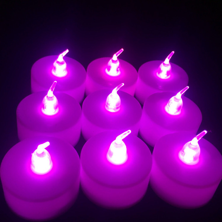 Factory top seller Party Banquet Electric Flameless Christmas Battery Operated Plastic Mini Candles LED Tea Light