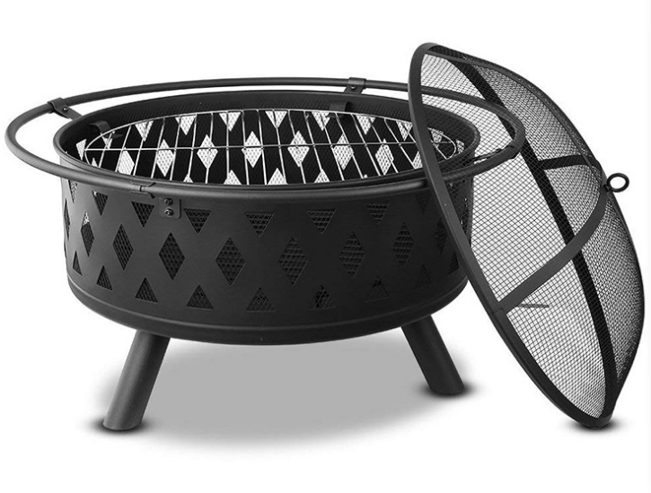 Hot Amazon High Quality Portable Outdoor Backyard/Garden Fire Pit Manufacturers With Cover And Grill