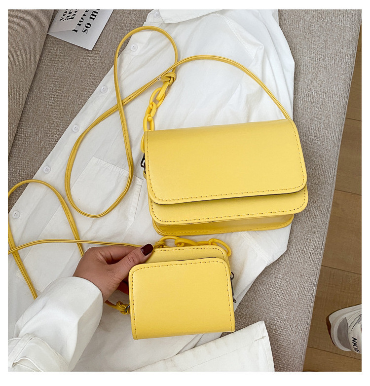 Women's Bag New Korean Style Simple Small Texture One-Shoulder Crossbody Bag Casual Girl Mini Bag