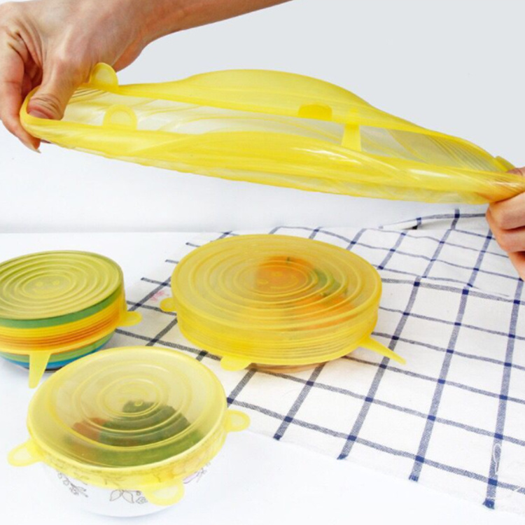 Multifunctional Reusable BPA Free Food Fresh Covers Stretch Lid Food Containers Storage Covers Silicone Food Lid