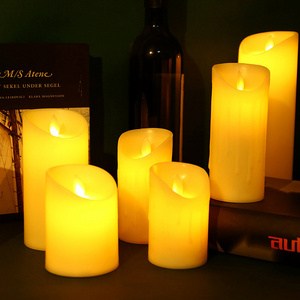 Halloween Home Decor Flameless Flickering Led Candles Light Tealight Led Electronic Votive Led Battery Power Candles Lamp