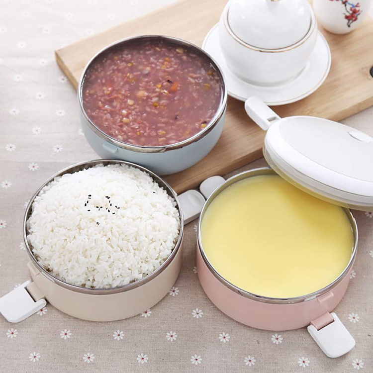 Kitchen Portable Thickened Food Container Students Office With Layers Thermos Bento Box Stainless Steel Insulated Lunch Box