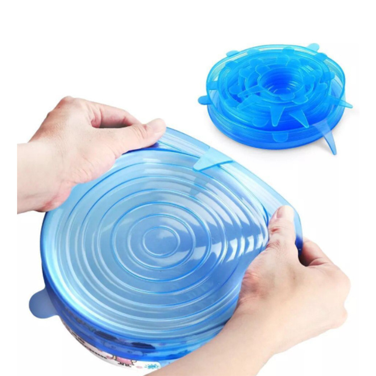 Multifunctional Reusable BPA Free Food Fresh Covers Stretch Lid Food Containers Storage Covers Silicone Food Lid