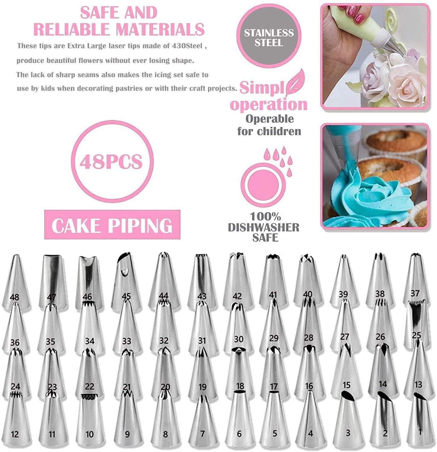 Cake Decorating Supplies Kits Upgrade 464 PCS With Springform Cake Pans Set,Cake Baking Supplies for Beginners