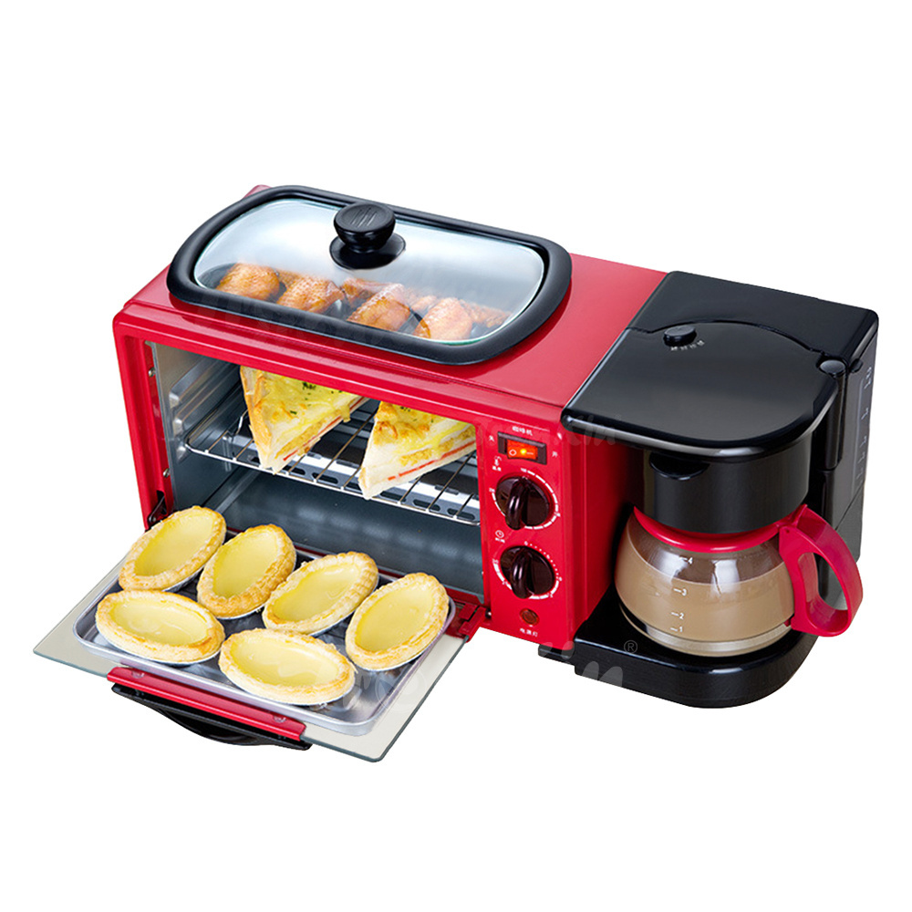 2021 New Brand Breakfast Sandwich Maker With Drip Coffee Automatic Multifunction Breakfast Maker 3 in 1