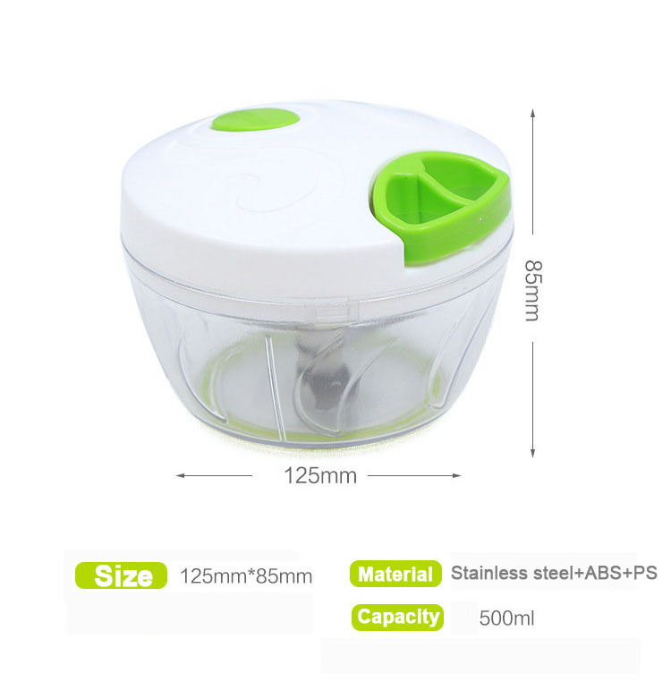 New Design Online Top Seller Kitchen Accessories Vegetable Meat Shredder BPA Free Manual Pepper Garlic Chopper