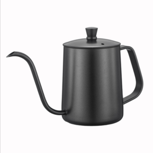 350ml Black Coating Stainless Turkish Drip Tea Hand Pour Over Gooseneck Kettle Wholesale Offices Arabic Coffee Pot