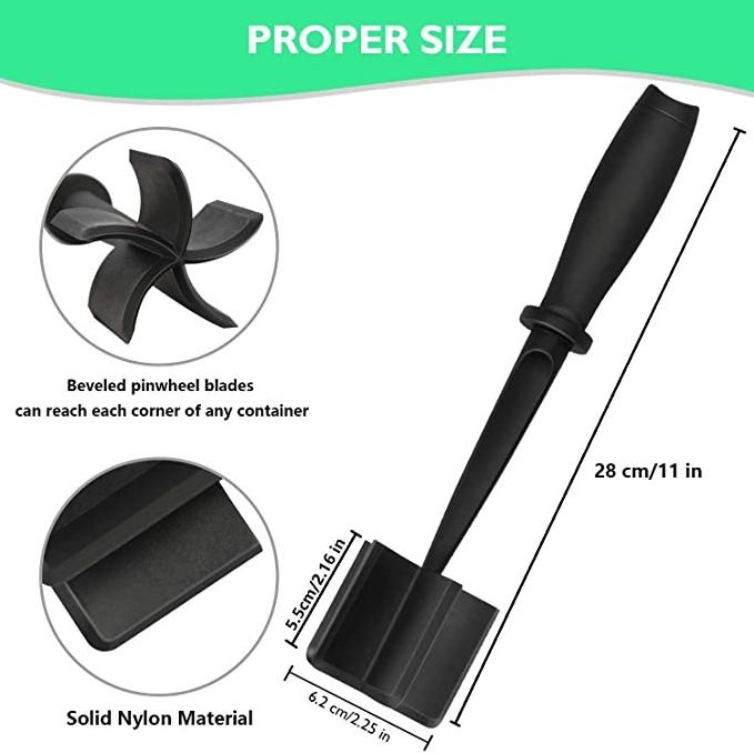 Heat Resistant Nylon Ground Meat Chopper Heat Resistant Ground Beef Masher hamburger Meat Chopper