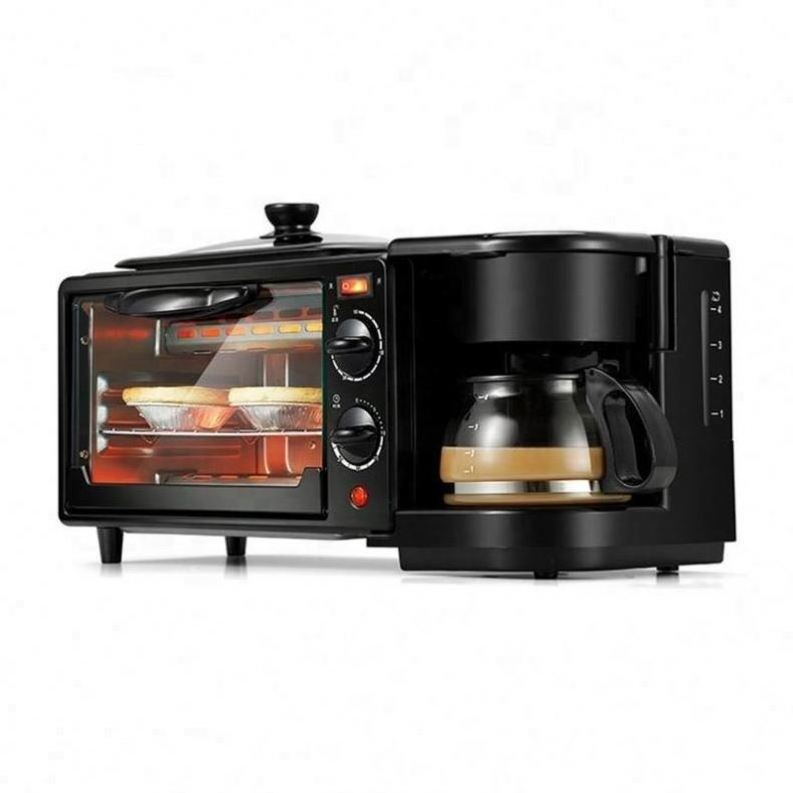 2021 New Brand Breakfast Sandwich Maker With Drip Coffee Automatic Multifunction Breakfast Maker 3 in 1