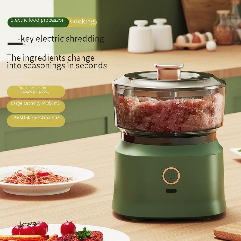 New Kitchen Multi-Function Cooking Wireless Electric Meat Grinder Garlic Pounder Baby Food Supplement Machine Garlic Stirrer