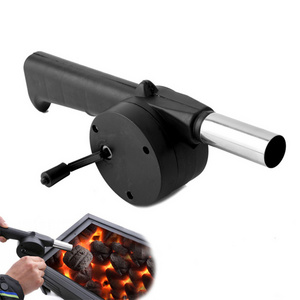 Best Selling Products Outdoor Camping Picnic Barbecue Tools Mini Small Portable  Hand Crank Powered Manual Fan Air Blower