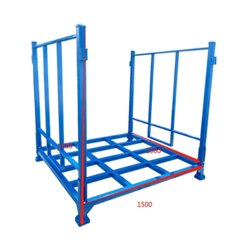 Truck Tire Detachable Foldable Stacking Rack Tire Storage Shelving With Steel Sheet Base and Tie Bar