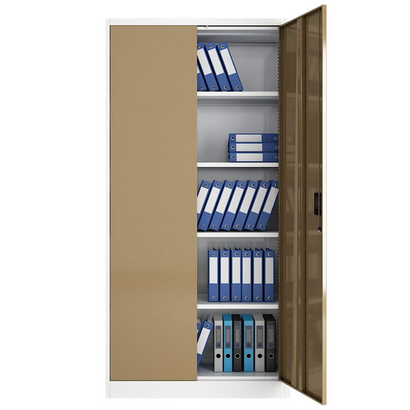 steel storage office furniture cabinet 2 door metal filing cabinets with 4 adjustable shelves metal cupboards