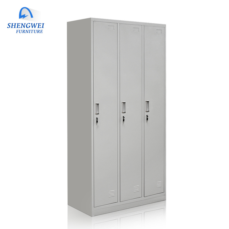 Hotsale 3 door cheap wardrobe closet steel storage wardrobe in philippines