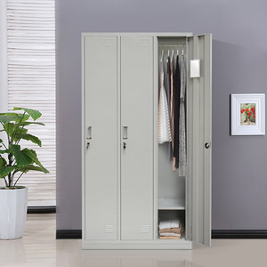 Hotsale 3 door cheap wardrobe closet steel storage wardrobe in philippines