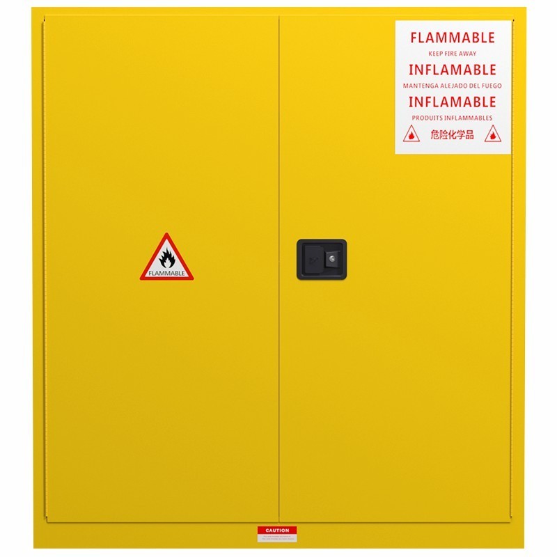 Double door Laboratory Storage Cabinet Flammable Chemicals Biological Safety metal Cabinet