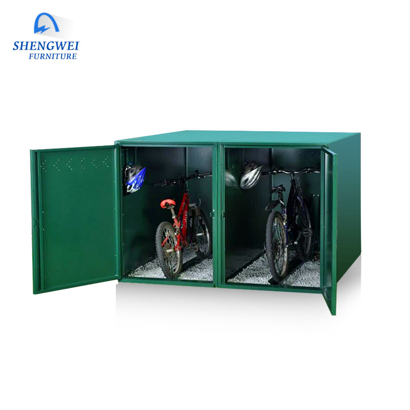 Henan Shengwei outdoor parking secure locker metal bike locker for sale