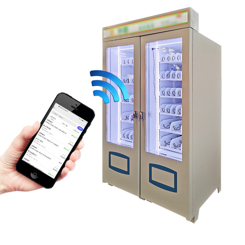 Customized Drink Snack Vending Combo Touch Screen Ads Vending Machine