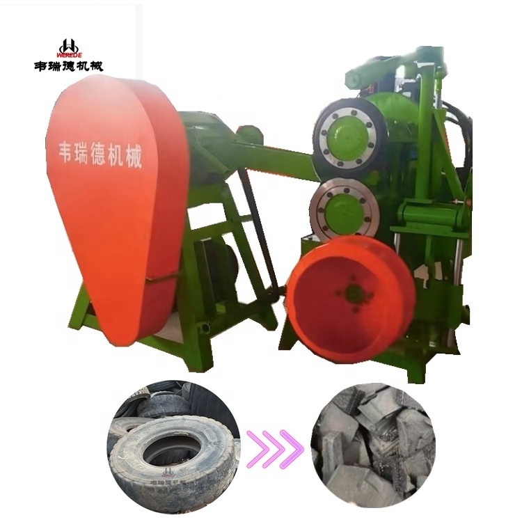 Hot Selling Fully Automatic   Tire Crushing Equipment    Car Tyre Cutting Machines Tire Recycling Machine