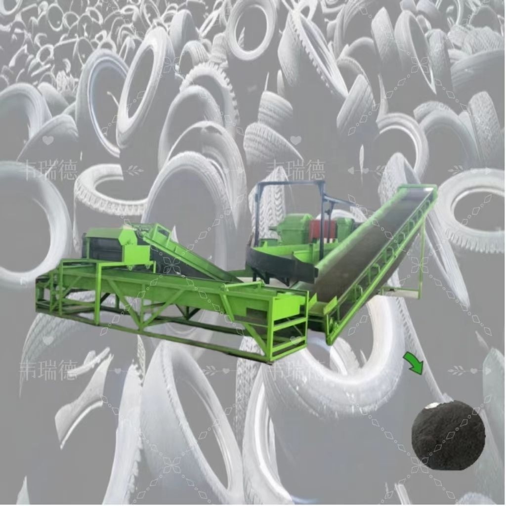 Tire Recycling Machine To Make Rubber Powder Price Made In China Efficient  Tire Shredder Machine Tire Recycling Plant