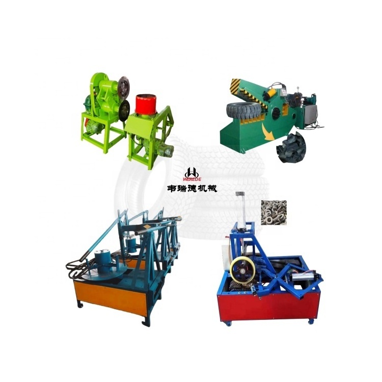 tires crusher used   truck tire sidewall cutter  mini tire recycling production line