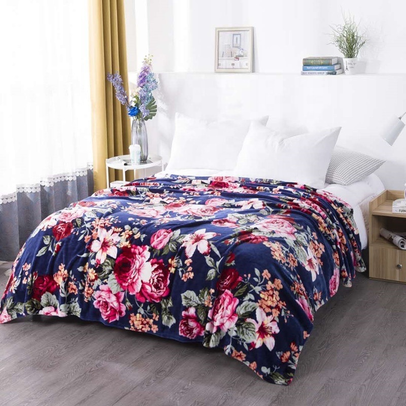 Hot Sale cheap Super Soft 100% Polyester Printed Flannel Fleece Blanket in bulk