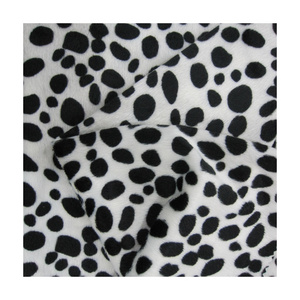 Luxury Small Dot Pattern Polyester Knitted Short Pile Velvet Fabric