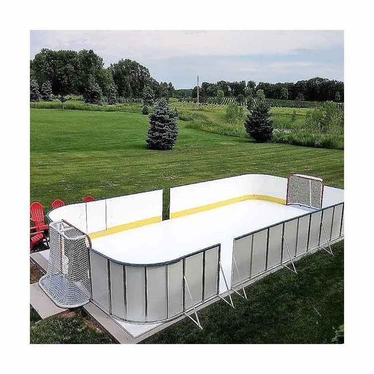 sinter pressed synthetic ice rink uhmwpe/outdoor ice hockey rink boards/hockey indoor ice