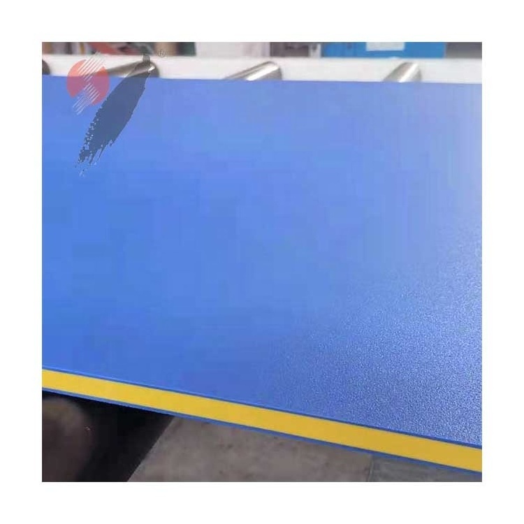 Orange peel surface extruded HDPE polyethylene sheets for children playground, orange peel textured HDPE sheet with 3 layers