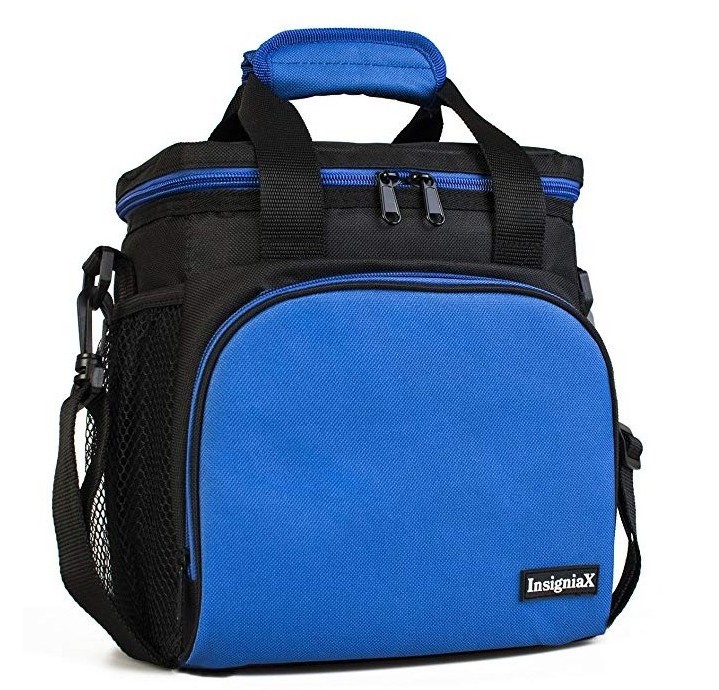 online insulated lunch bag,insulated oxford blue tote cooler bag