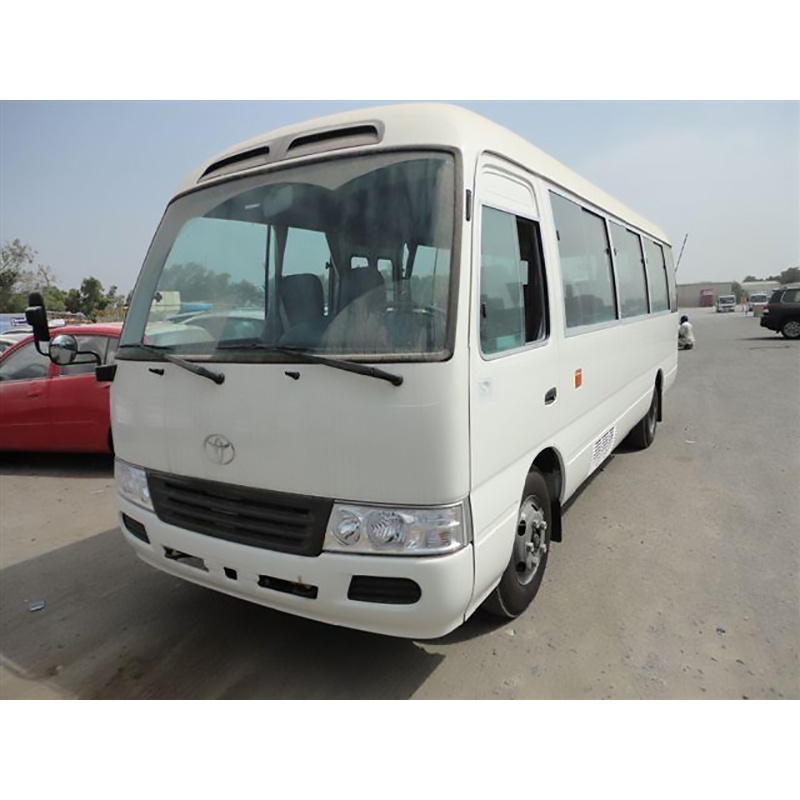 Used Gasoline Engine Passenger Medium Sized Business Reception Coaster Bus for Sale