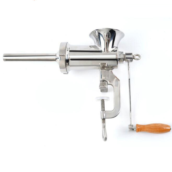 304 stainless steel household No. 10 manual meat grinder hand crank enema machine stir meat filling sausage machine