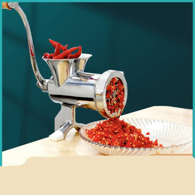 304 stainless steel household No. 10 manual meat grinder hand crank enema machine stir meat filling sausage machine