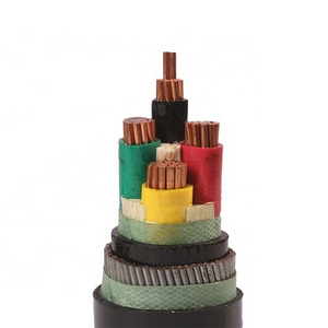 0.6/1kV 4 core copper conductor PVC insulated steel tape armored PVC sheathed power cable