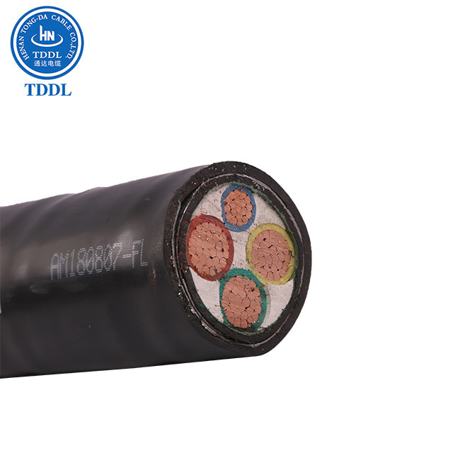 0.6/1kV 4 core copper conductor PVC insulated steel tape armored PVC sheathed power cable