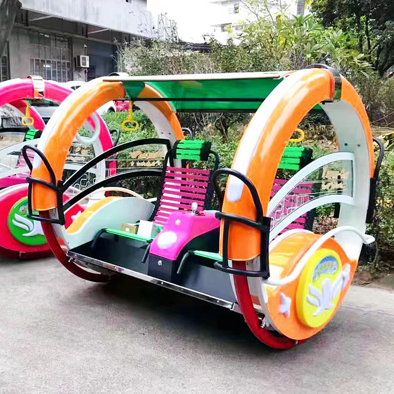 Amusement park facilities Playground Outdoor Le Bar Car Happy Rides 360 Degree Rolling Car Kids Adults Swing Happy Car Rides