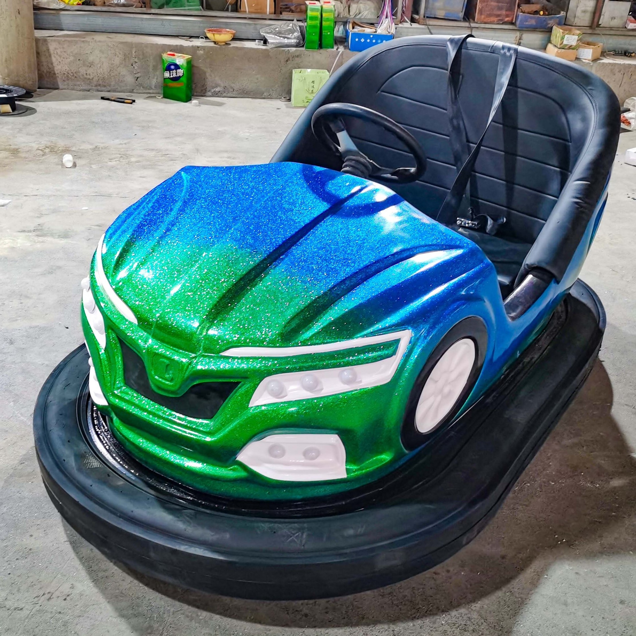 Hot Sale Amusement Park Ride Kids Ground Grid Bumper Car Attraction Dodgem Car Electric Adult Bumper Car For Sale