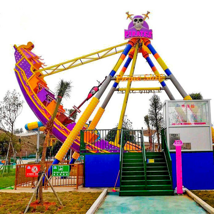 High Quality 12 24 Seats Viking Ship Rides Adventure Park Commercial Shopping Mall Swing Rides Pirate Ship Ride