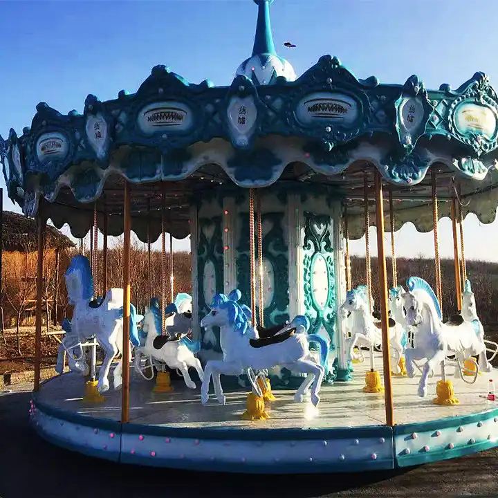 Hot Sale 16 Seats Amusement Park Rides Carousels Horse Ride Playground Outdoor Carousel Ride Merry Go Round For Sale