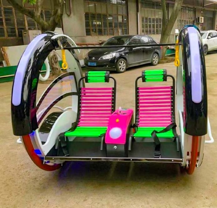 China Professional Manufacturer Supplier Design Amusement Park Electric Happy Le Bar Car 360 rolling car