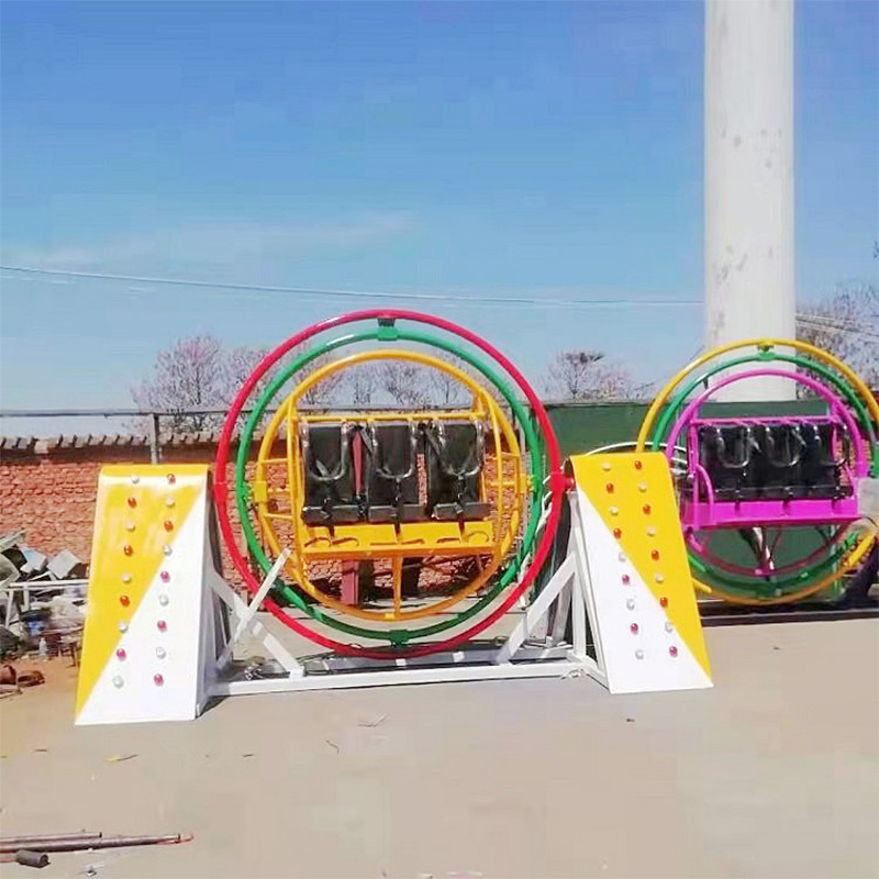 Cheap Price Small Amusement Park Facilities Human Gyroscope Rides Portable Thrilling Amusement 3D Space Ring Ride