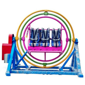 Cheap Price Small Amusement Park Facilities Human Gyroscope Rides Portable Thrilling Amusement 3D Space Ring Ride