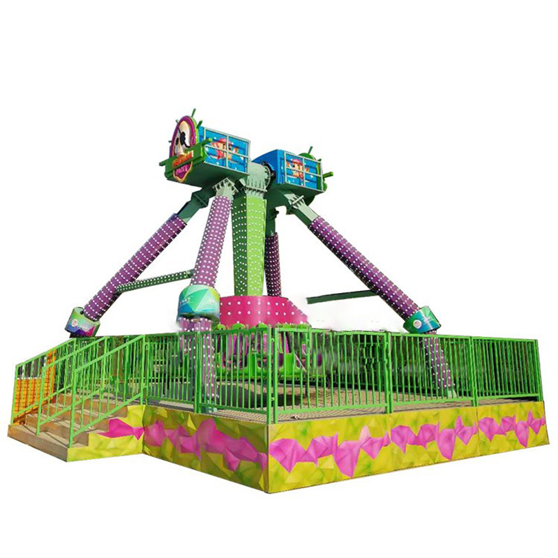 Thrilling Rides Mini Big Pendulum Rides Amusement Park Equipment Kids Big Pendulum Outdoor Playground Frisbee Ride