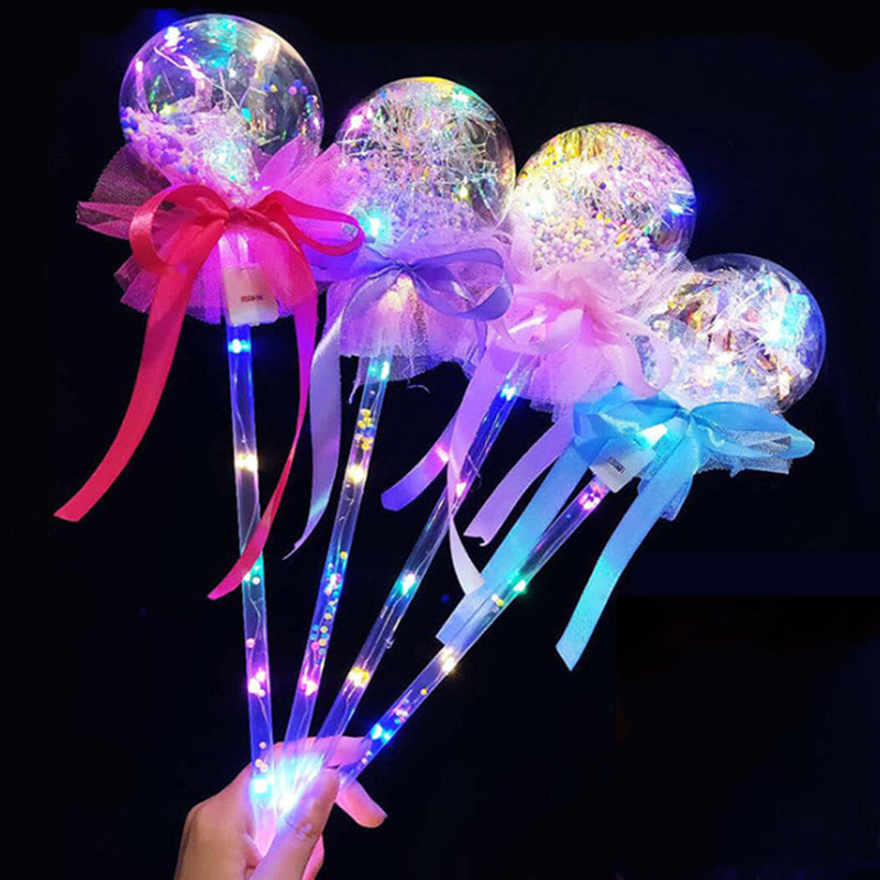 Plastic Led Flashing Glow Stick Wand Five Pointed Star Fairy Wand Kids Toy Star Flashing Sticks Light Up Toys For Kids