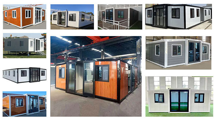 Australia Style 2 Bedroom Container Homes With Trailer Expandable Container House 40ft 2 Bedrooms