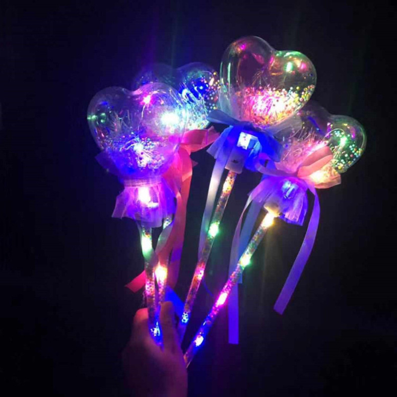 Plastic Led Flashing Glow Stick Wand Five Pointed Star Fairy Wand Kids Toy Star Flashing Sticks Light Up Toys For Kids