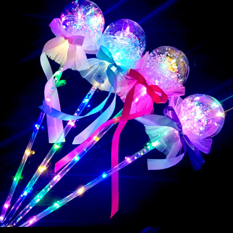 Plastic Led Flashing Glow Stick Wand Five Pointed Star Fairy Wand Kids Toy Star Flashing Sticks Light Up Toys For Kids